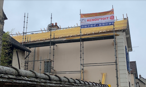 Réfection de toiture à Fontainebleau